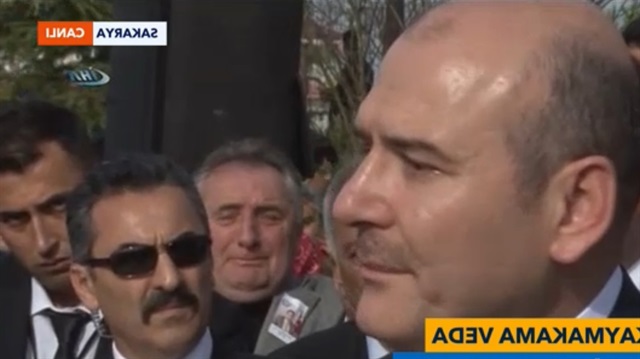 Bakan Süleyman Soylu gözyaşlarını tutamadı