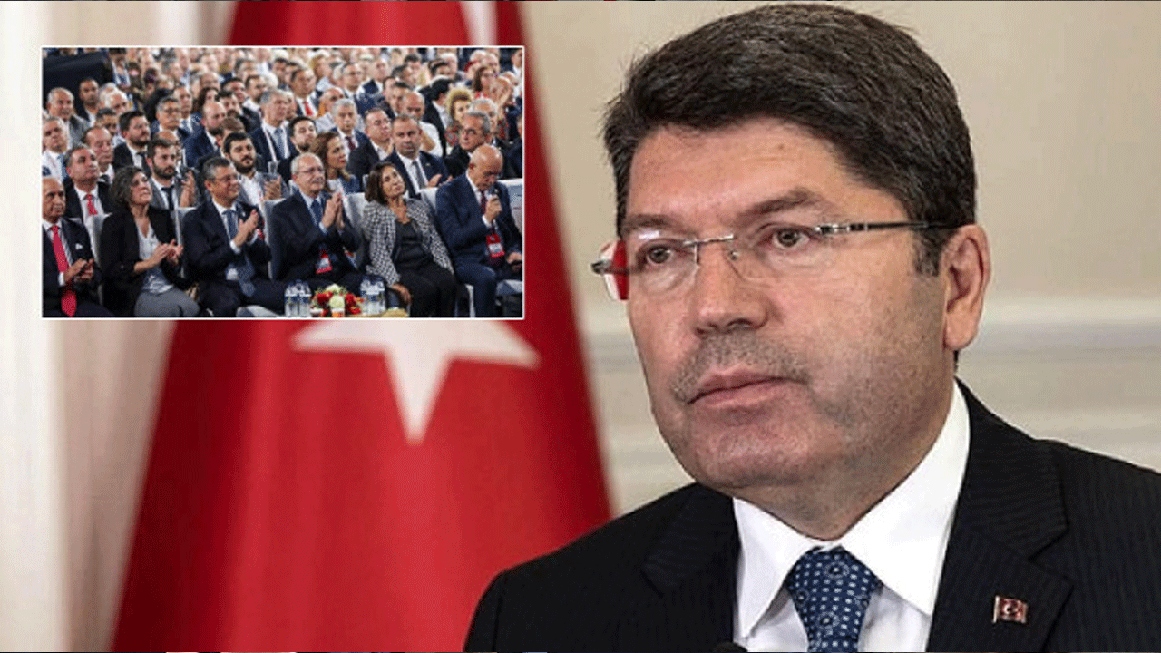 Bakan Tunç’tan CHP’ye kurultay tepkisi! "Siyasi partiler kanununa göre suç"