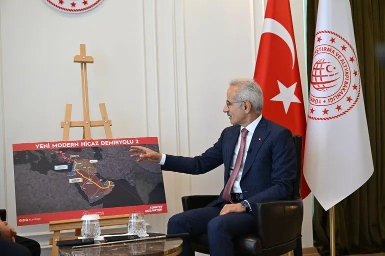 Bakan Uraloğlu detayları Al Jazeera’ya anlattı: Orta Doğu’da dengeleri değiştirecek demiryolu geliyor!