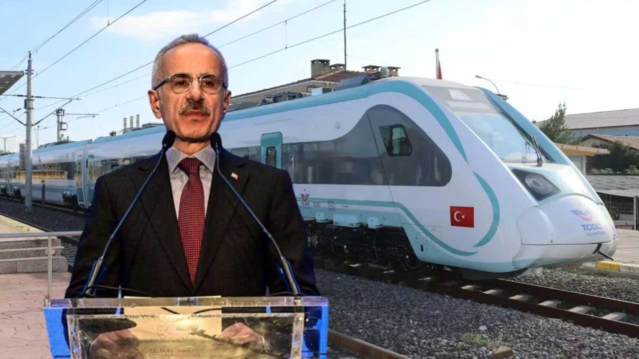 Bakan Uraloğlu hızlı tren hattını duyurdu! 2 il arası 4,5 saate