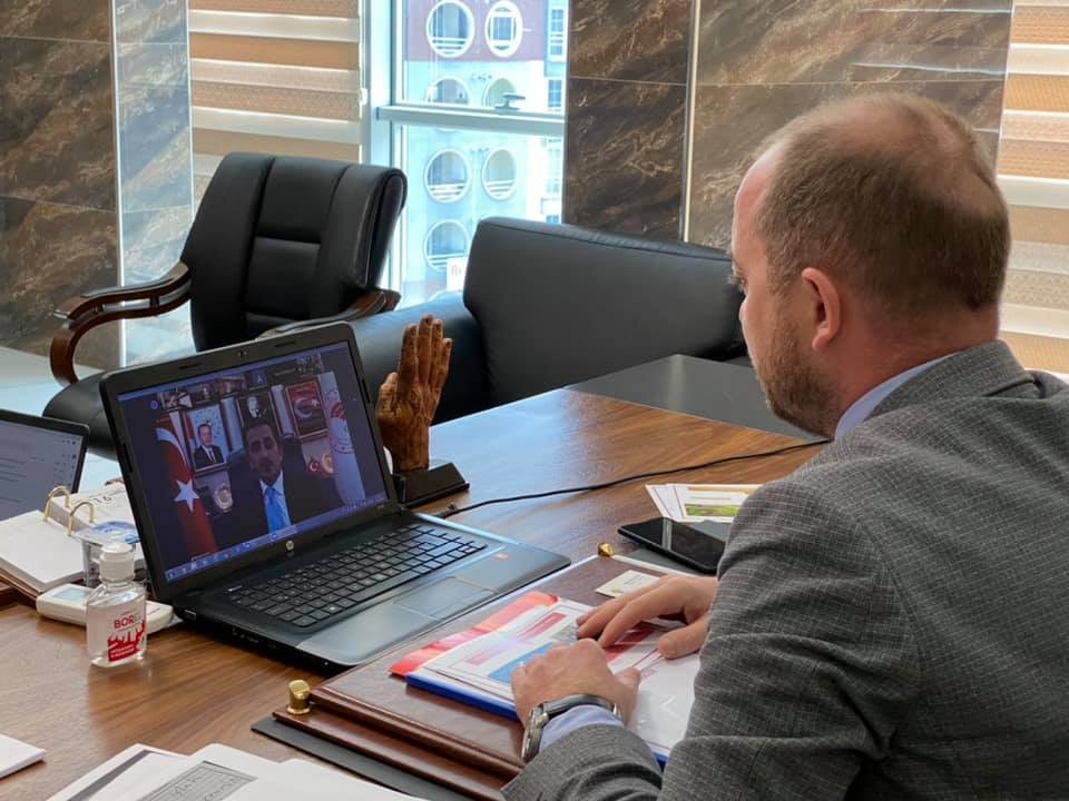 Bakan Yardımcısı Aksu ile video konferans sistemiyle görüştü 