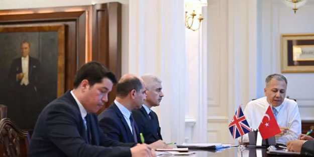 Bakan Yerlikaya, İngiliz mevkidaşı ile görüştü
