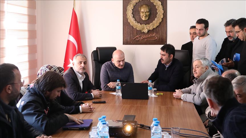 Bakanlar Soylu ve Kurum, Maden ilçesinde incelemelerde bulundu