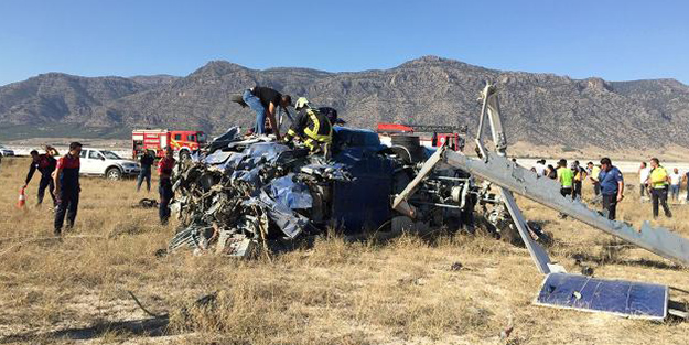 Bakanlıktan düşen helikopterle ilgili açıklama