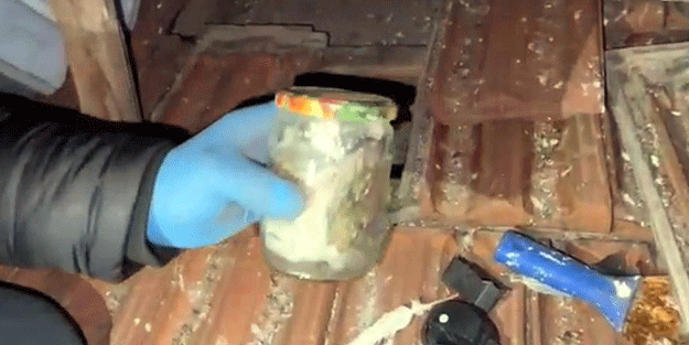 Bakın uyuşturucuyu nereye zulalamışlar