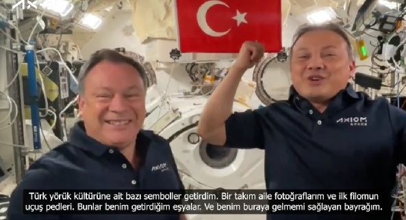 Bakın yanında ne götürmüş! Astronot Gezeravcı'dan uzaya Türk usulü dokunuş