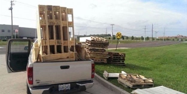 Bakın yetenekli adam paletlerle ne yaptı!