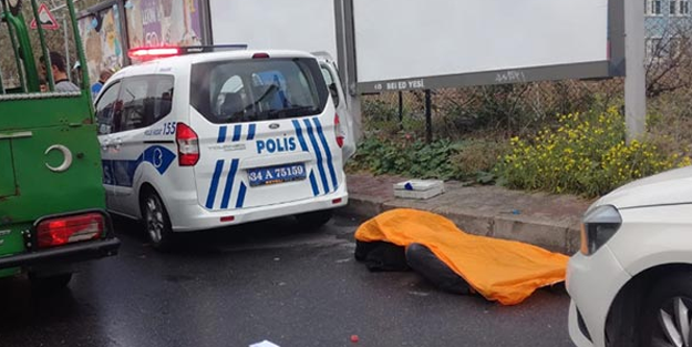 Bakırköy'de bir okulun yanında dehşet anları