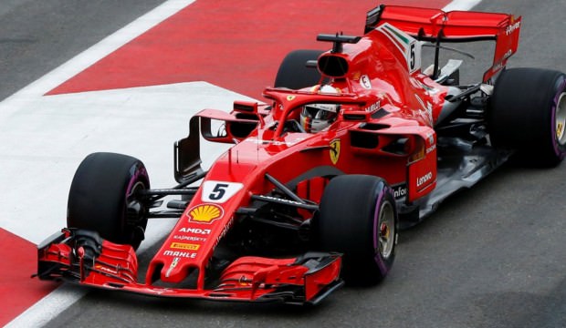 Bakü'de pole pozisyonu Sebastian Vettel'in