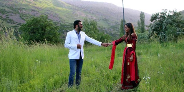 Balayı için Paris'ten Şırnak'a geldiler!