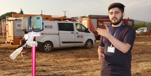 Balayını bırakıp Türkiye'deki yangın bölgesine koştu