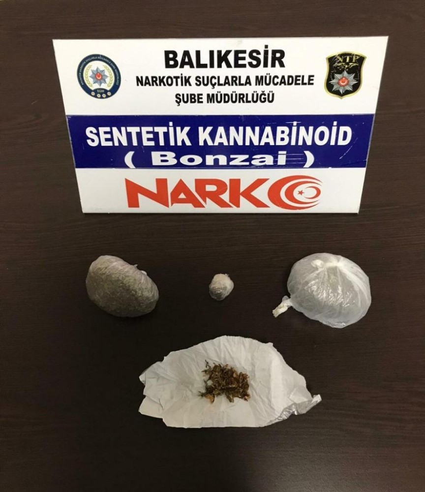 Balıkesir polisinden uyuşturucu operasyonu 