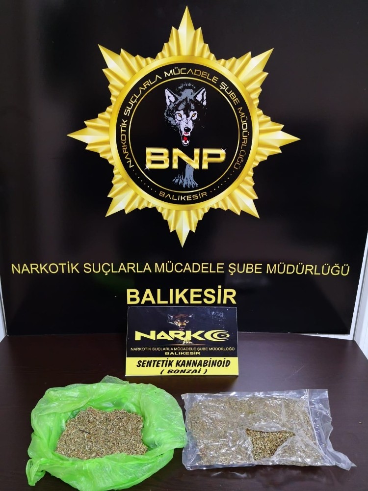 Balıkesir polisinden uyuşturucu operasyonu 