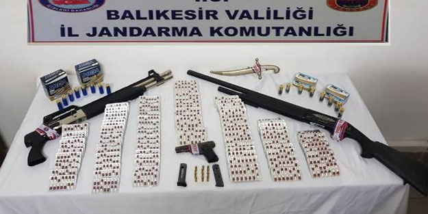 Balıkesir'de 8 bin 769 uyuşturucu hap ele geçirildi