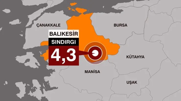 Balıkesir'de deprem