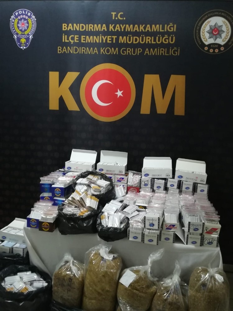 Balıkesir’de kaçak tütün operasyonu 
