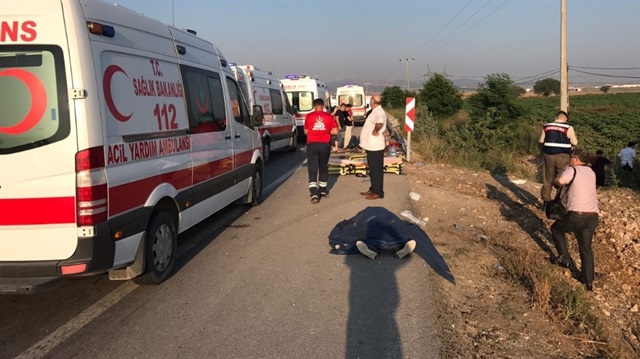 Otobüs kazası: 1 ölü 40 yaralı