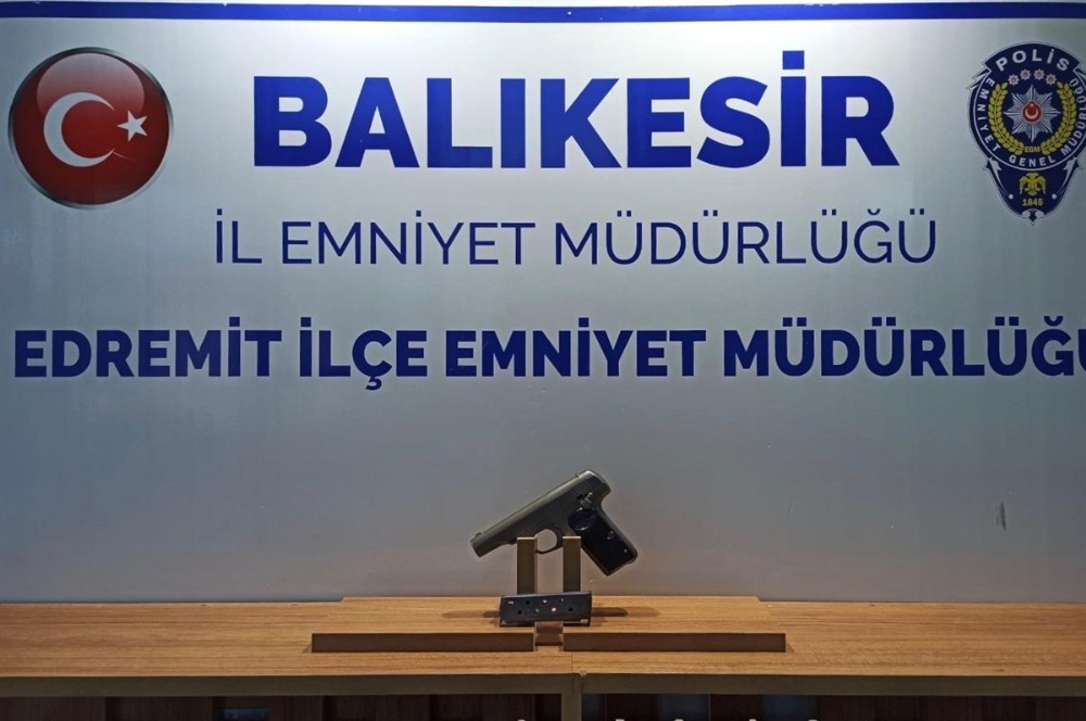 Balıkesir’de polisi 7 silah ele geçirdi 