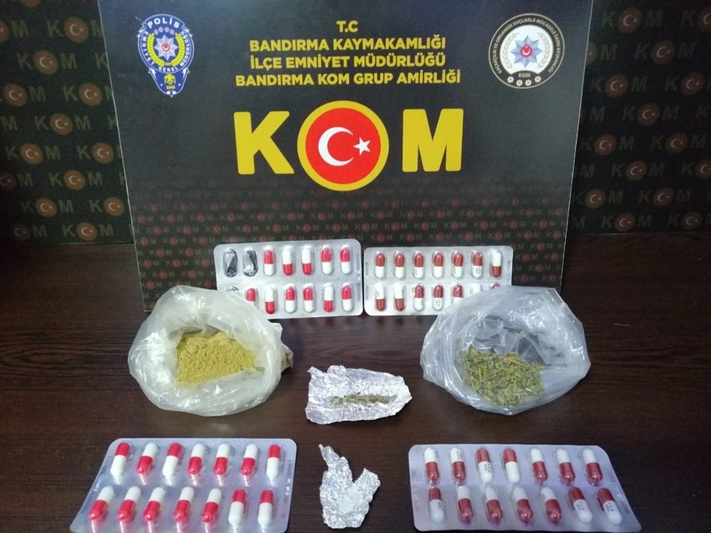 Balıkesir’de polisten uyuşturucu operasyonu 