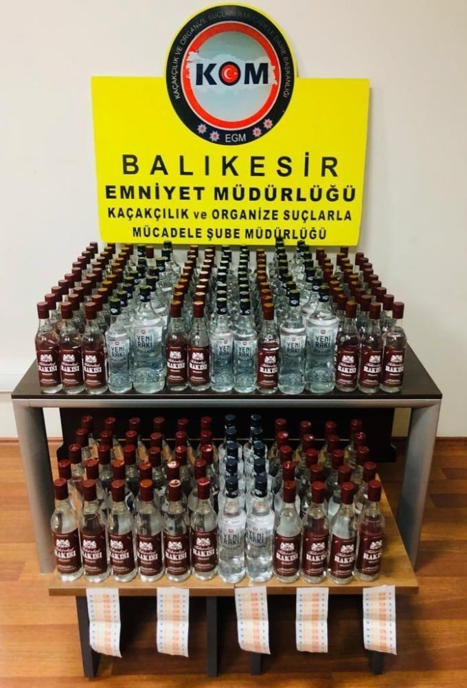 Balıkesir’de sahte içki operasyonu 
