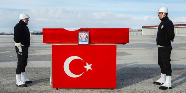 Şehit polis memuru memleketine uğurlandı