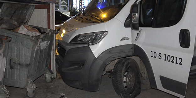 Balıkesir’den çaldığı servis aracını Bursa’da bırakıp kaçtı