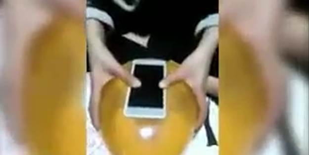 Balondan telefon kılıfı yaptı