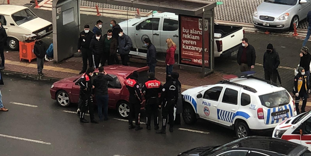 Baltayla saldırdı! Hamile kadın sinir krizi geçirdi