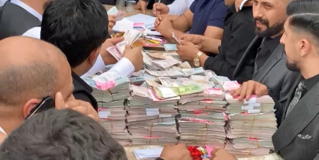 Banka değil, aşiret düğünü! Bakın kaç milyon TL para toplandı