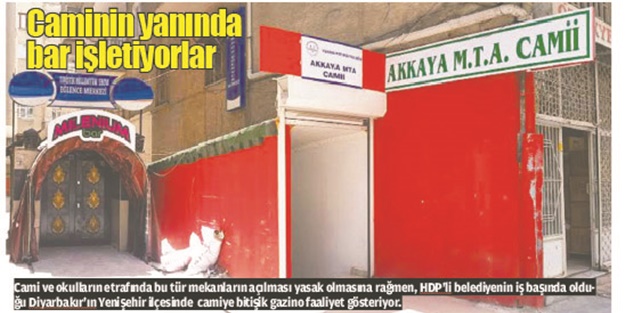 Barı değil camiyi kapattılar!