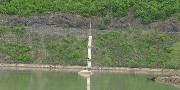 Baraj suları çekilince ortaya bu manzara çıktı!