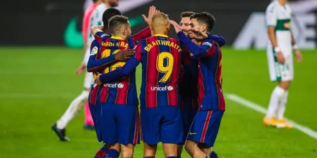 Barcelona gol oldu yağdı