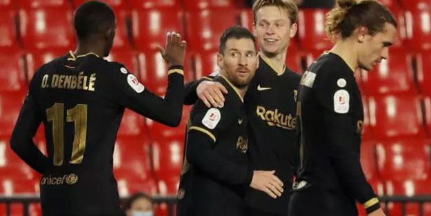 Barcelona Kral Kupası'nda yarı finale yükseldi