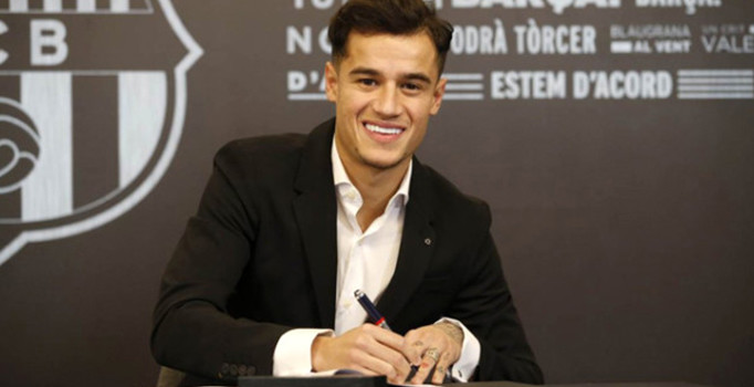 Barcelona'da Coutinho imzayı attı