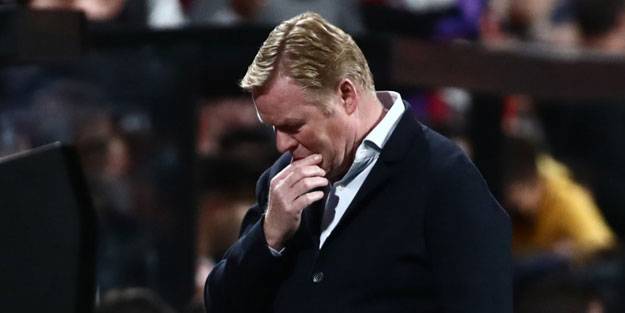 Barcelona'da deprem Koeman'ın biletini kestiler