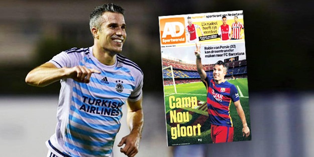 Barcelonalı Van Persie manşetlerde!