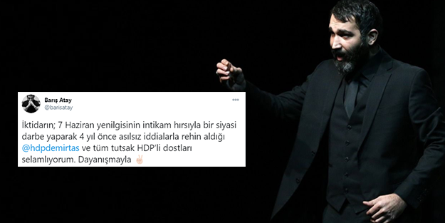 Barış Atay'dan HDP güzellemesi! Akşam şatafat sabah edebiyat