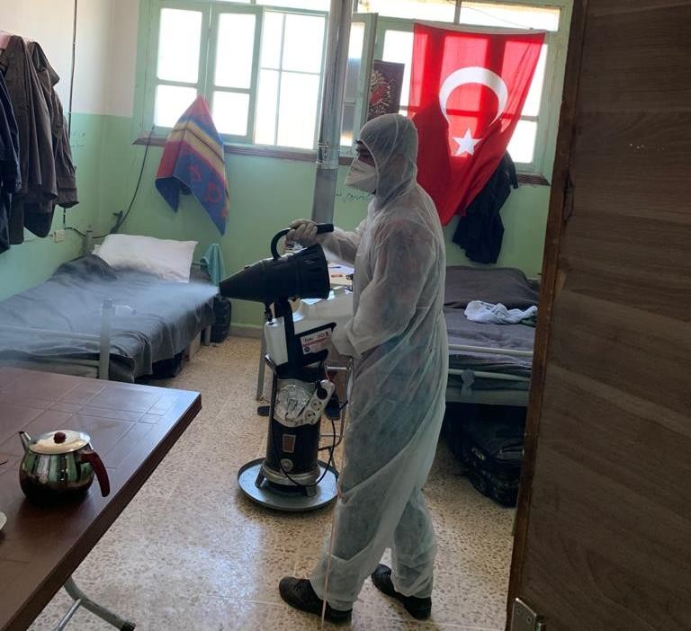 Barış Pınarı bölgesinde korona virüs tedbiri 