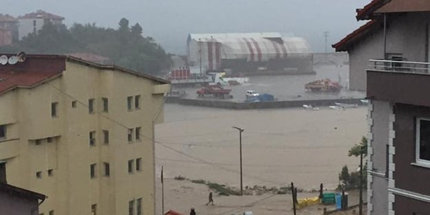 Bartın Kurucaşile'de sel
