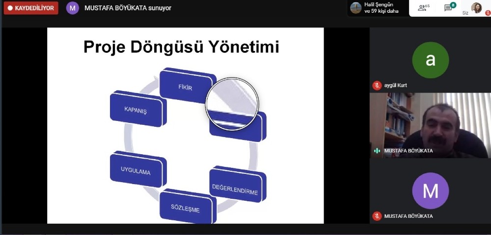 Bartın Üniversitesi öğrencilerine online olarak proje eğitimi verildi 