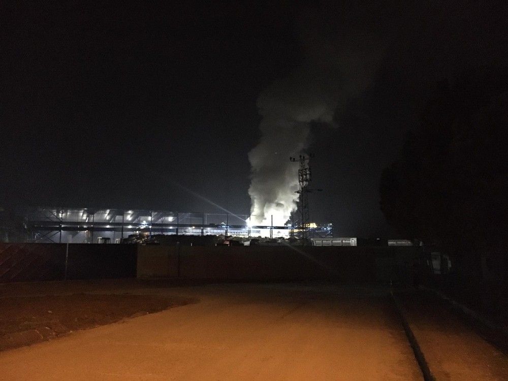 Bartın’da fabrika deposunda yangın 