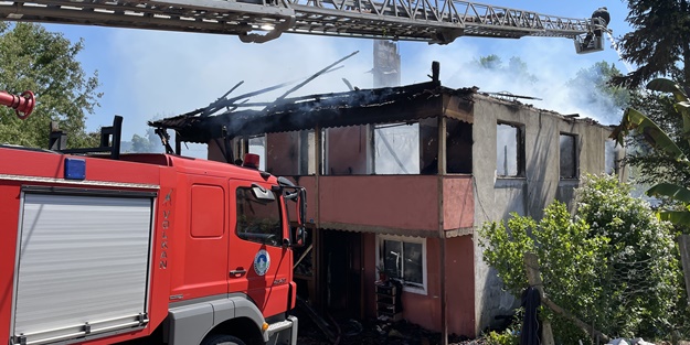 Bartın'da yangın! Hayvanlar telef oldu