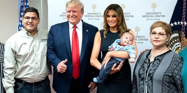 Baş parmağını kaldıran Trump'a sert eleştiri! 'Normal değil!'