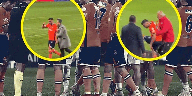 Başakşehir-Fenerbahçe maçında saha karıştı! Deniz Türüç çılgına döndü, kimse sakinleştiremedi...