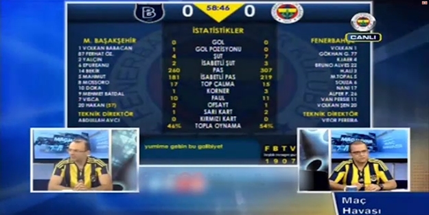 Başakşehir gol atınca FB Tv...