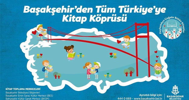 Başakşehir kitap köprüsü kurdu