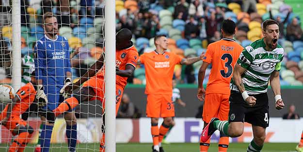 Başakşehir, Sporting Lizbon karşısında dağıldı