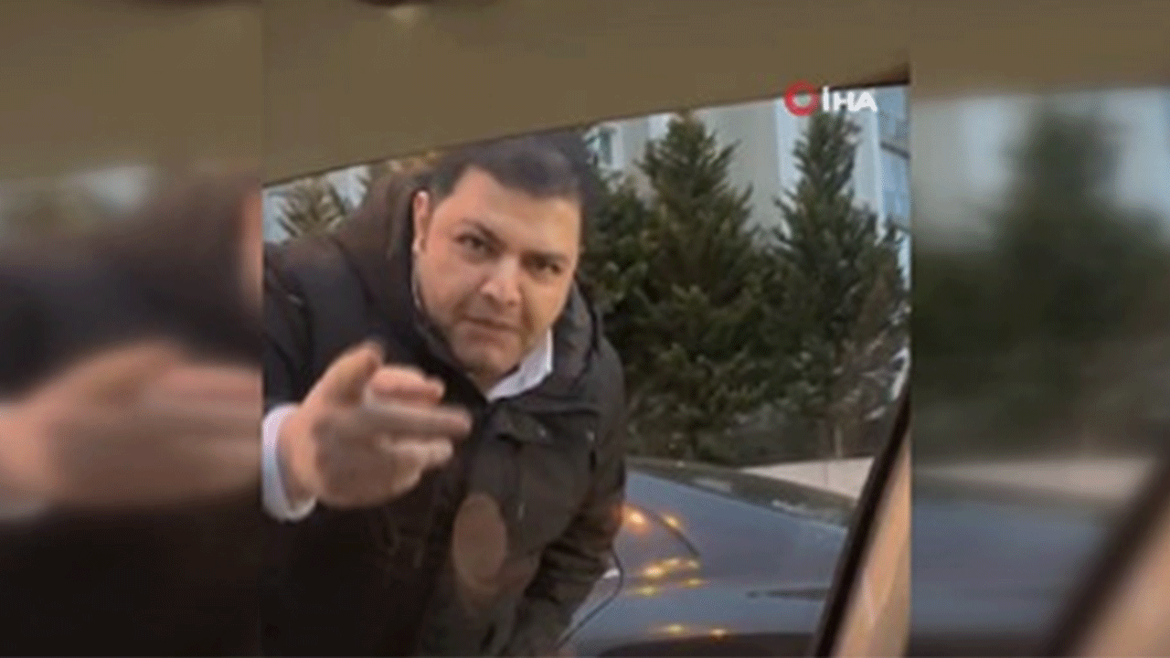 Başakşehirde maganda kadın sürücüye saldırdı!