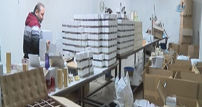 Başakşehir'de sahte parfüm operasyonu