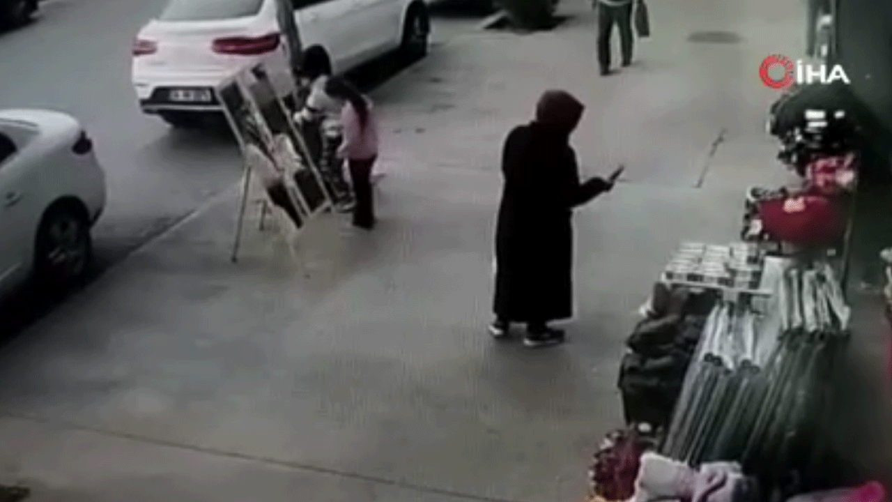 Başakşehir’de şaşırtan hırsızlık! Anne izledi, çocuklar çaldı